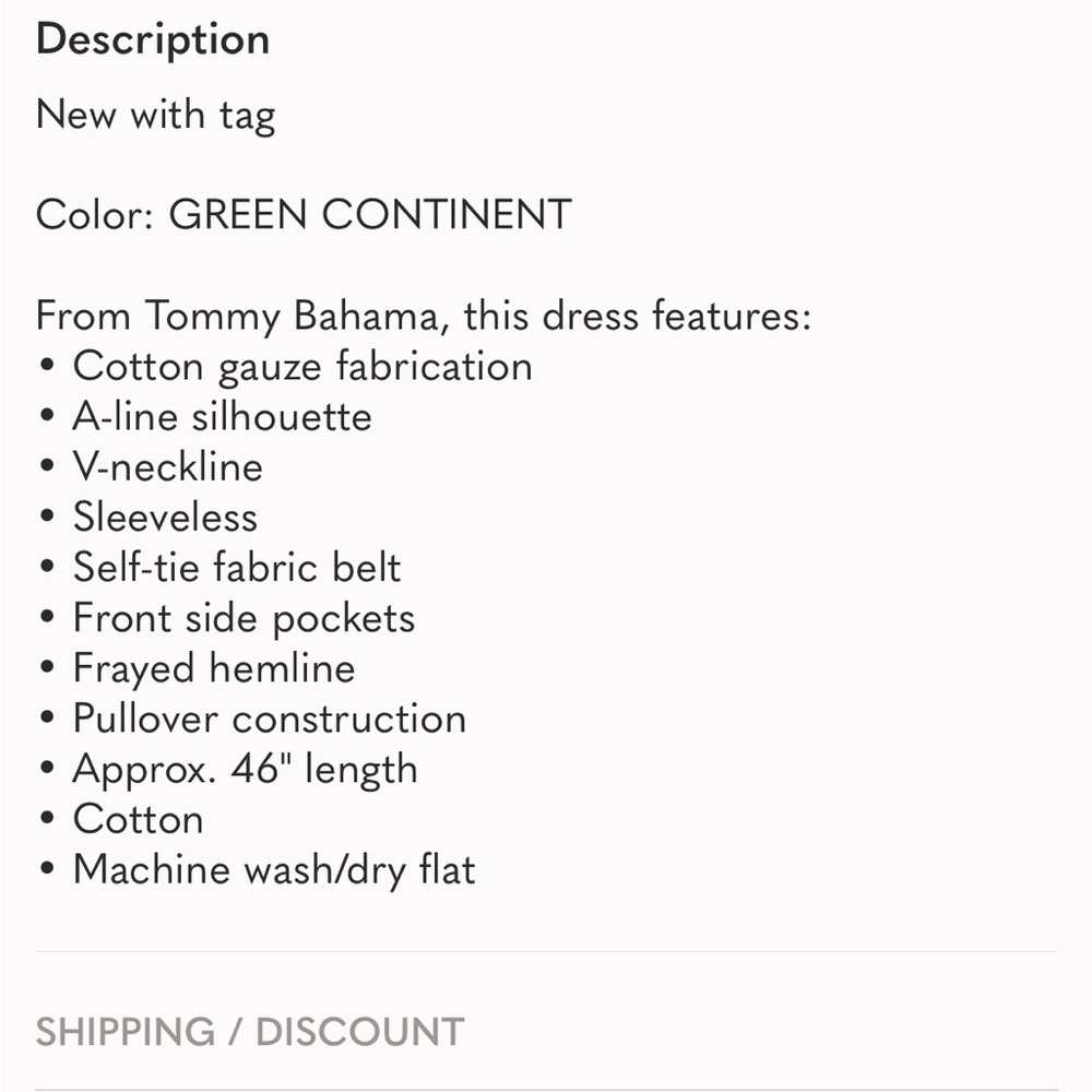 NWT Tommy Bahama “Coral Isle” size Medium Bright Green Sleeveless Midi Dress - Picture 9 of 9